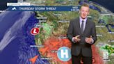Heat is on with scattered showers and thunderstorms on Thursday
