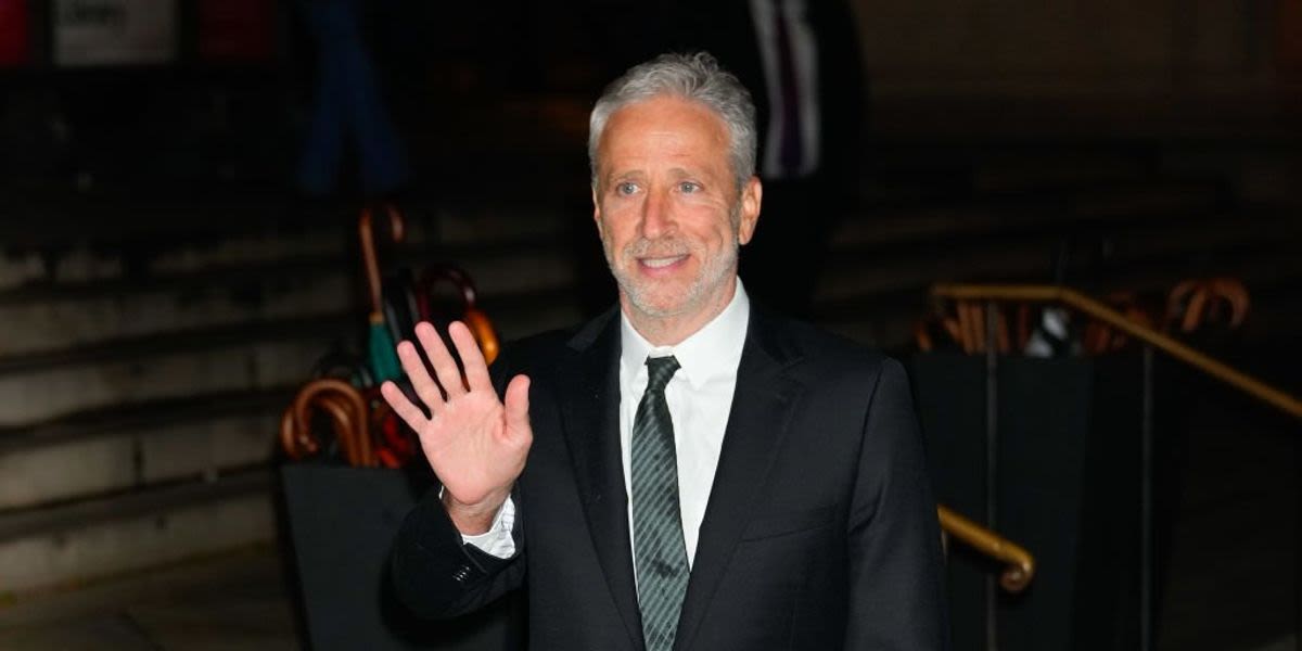 Daily Show's Jon Stewart sings at Harris' arrival and makes offer to seething Republicans