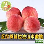 【享吃鮮果】正宗鮮採拉拉山水蜜桃2箱(1.3kg±10%/約8顆)