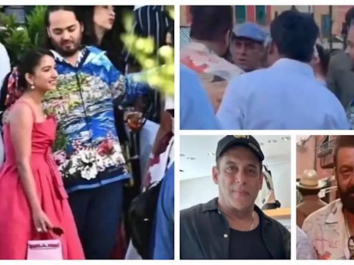 Salman Khan catches up with Sanjay Dutt at Anant Ambani and Radhika Merchant's pre-wedding celebrations in Portofino, Italy - Pics Inside - Times of India