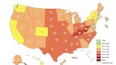 CDC releases map showing obesity levels across US states