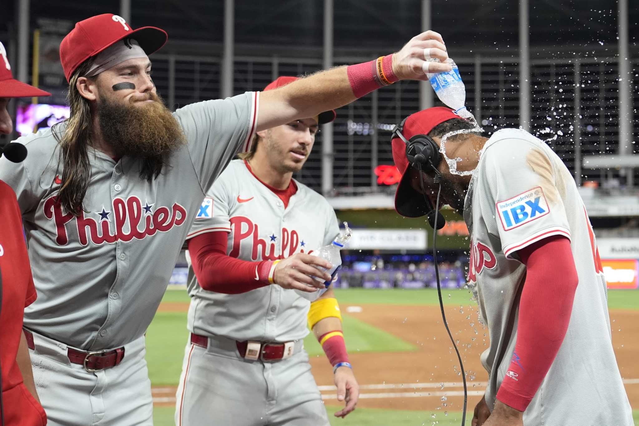 Trea Turner, Kyle Schwarber homer to help Phillies overpower Marlins 16-2