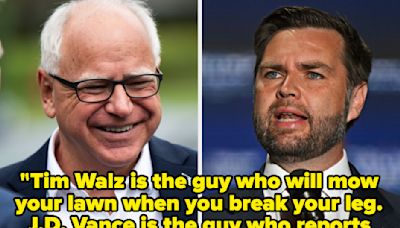 People Are Making Hilarious Comparisons Between Tim Walz And J.D. Vance, And This Is Why I Love The Internet