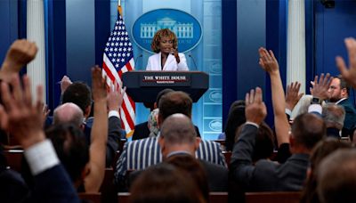 Karine Jean-Pierre hit from all sides as White House 'correspondents erupt' at briefing: 'Frustration evident'