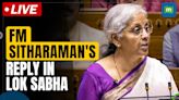 Finance Minister Nirmala Sitharaman replies on discussion on Budget 2024-25 in Lok Sabha