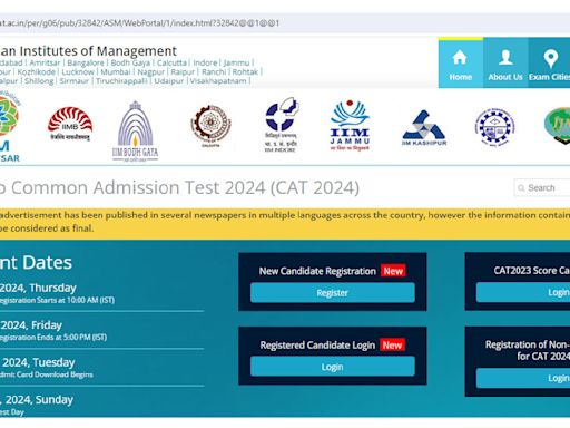 CAT 2024 website link active at iimcat.ac.in