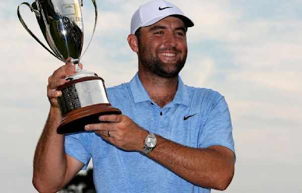 Scheffler outlasts protest on 18th green, Tom Kim to win Travelers for 6th victory of year