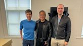 Nvidia CEO hand-delivers world's fastest AI system to OpenAI, again — first DGX H200 given to Sam Altman and Greg Brockman