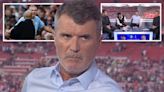 Moment Keane gives Sky Sports host death stare in row over 'spoilt brat' Haaland