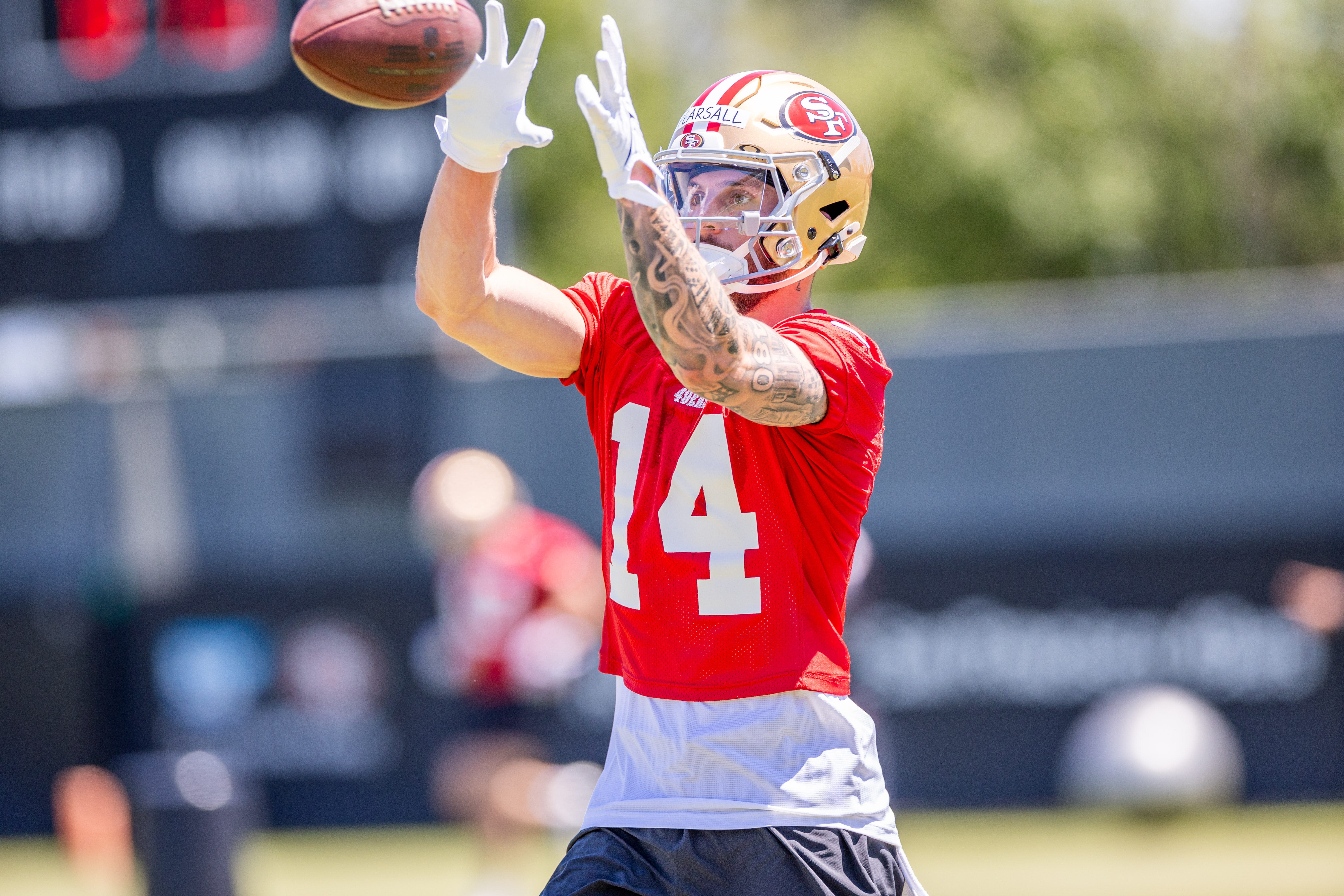 WATCH: Ricky Pearsall already hanging out at 49ers practice