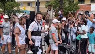 Paralyzed Tennis Player Kevin Piette Makes History Carrying the Olympic Torch: See Viral Moment