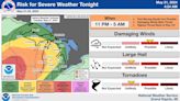 Tonight’s severe storm forecast could have strange timing