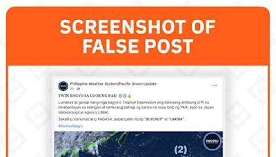 FACT CHECK: No ‘twin typhoons’ in PH Area of Responsibility up until July 19