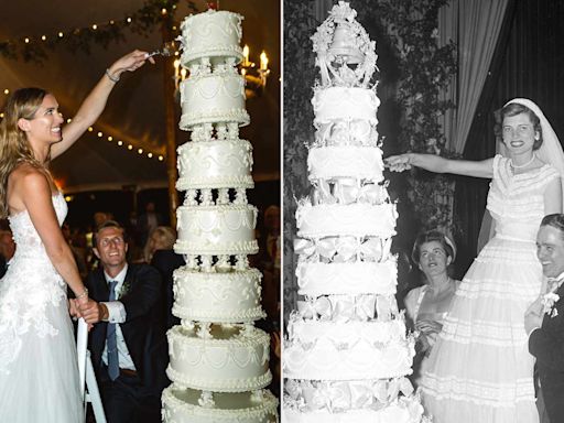 Mariah Kennedy-Cuomo Channels Eunice Shriver and Maria Shriver With 8-Tier Wedding Cake — and a Ladder to Cut It!