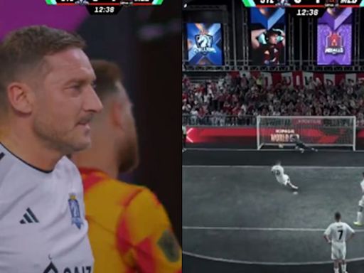 VIDEO: Francesco Totti se resbaló y falló su penal en la Kings World Cup