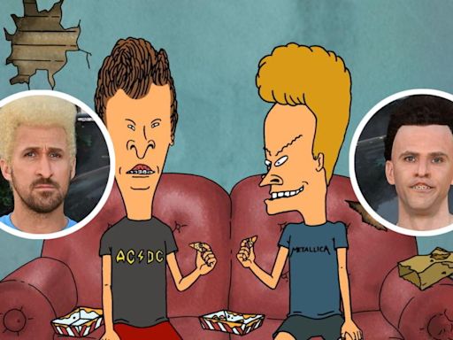 Ryan Gosling y Mikey Day se 'convierten' en Beavis Butt-head durante el estreno de ‘The Fall Guy’