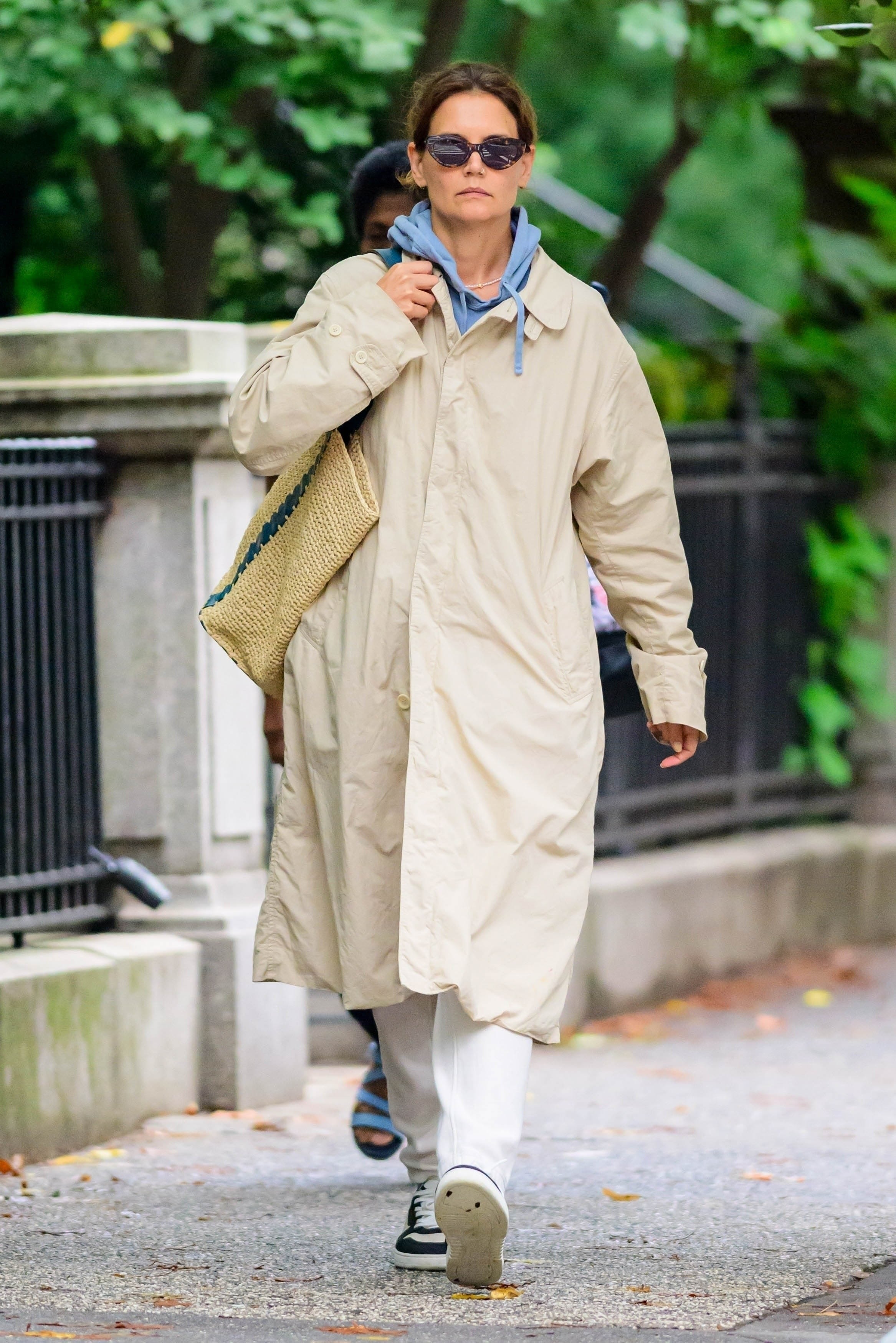 Katie Holmes Is Kicking off Fall Layering Season Early