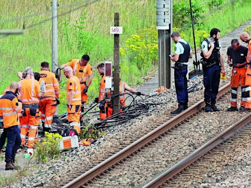 French train services back to normal after sabotage - Times of India