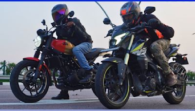 RE Guerrilla 450 vs Bajaj Pulsar NS400Z In a Classic Drag Race - Shocking Results