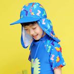 兒童泳帽防水防曬遮陽大小可調男女童沙灘帽子防紫外線鬼子帽