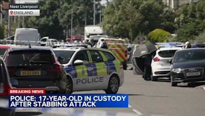 Bloodied children flee stabbing attack in Southport, England; 8 people injured, teen arrested