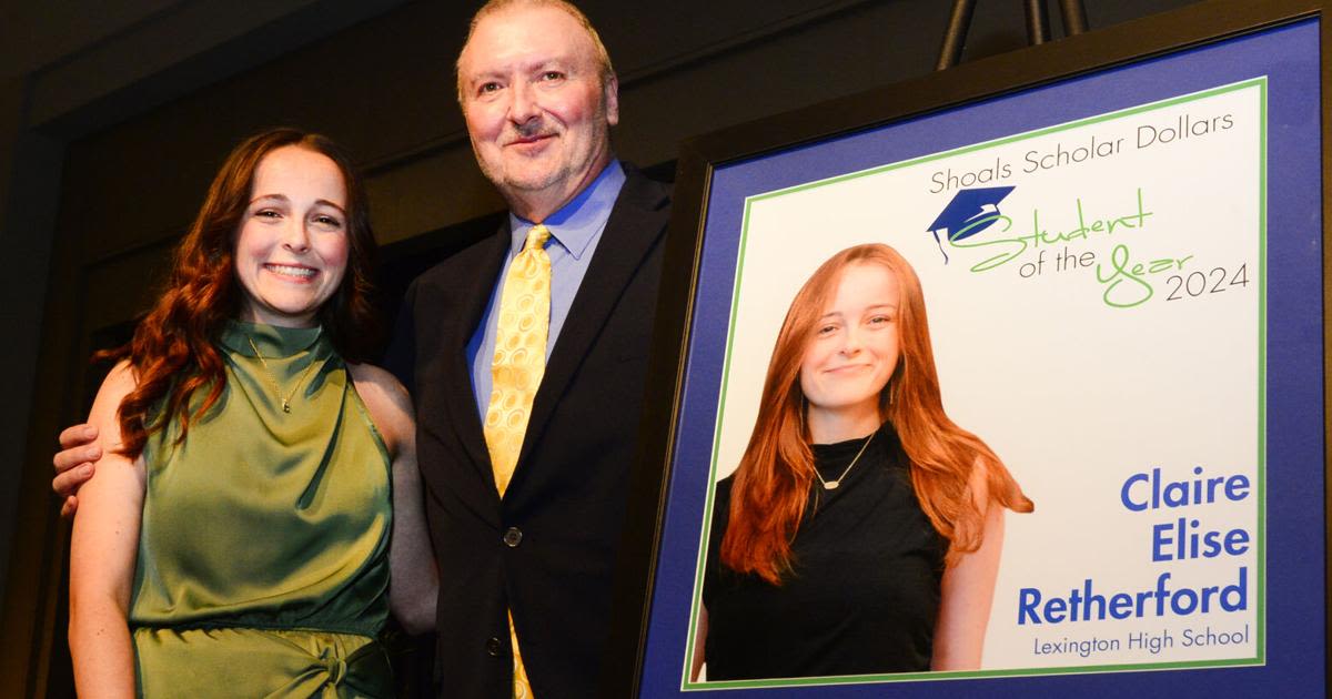 Retherford named Shoals Scholar Dollars Student of the Year