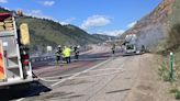 I-70 closed west of Denver Thursday for a deadly crash involving a tanker that caught fire