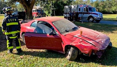 Ford Mustang Invites Itself Into House