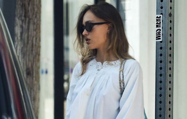 Lily-Rose Depp's Airy Blouse Doubles As a Babydoll Dress