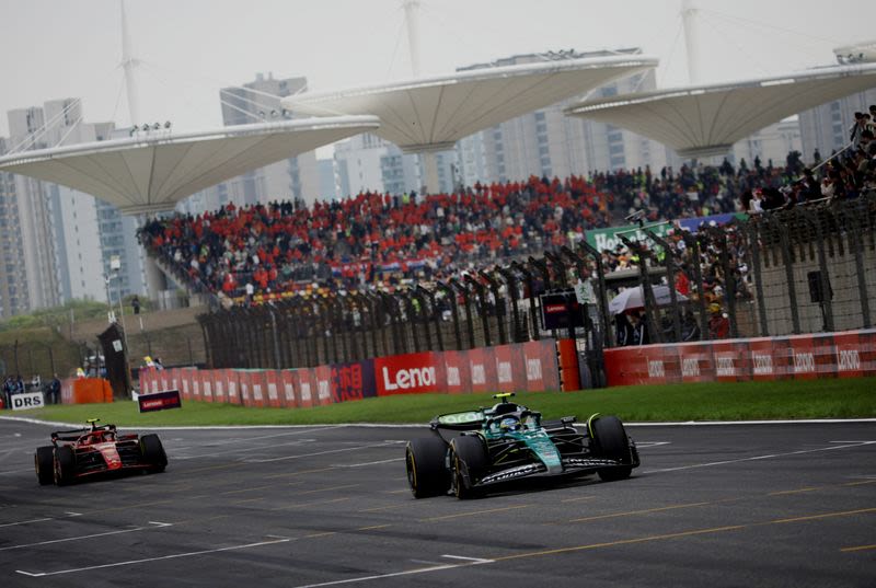 Motor racing-Aston Martin seek review of Alonso’s China sprint penalty