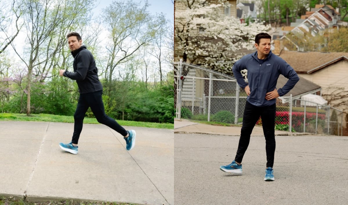 Jeremy Renner Partners with Brooks Running for Inspiring New Campaign 17 Months After Snow Plow Accident