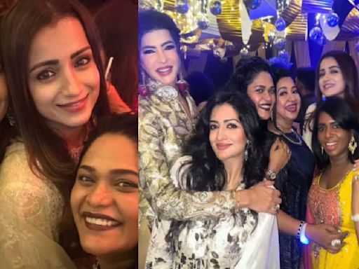 Amid Suchitra Attacking Her Over Selfie With Vijay, Trisha Attends Varalaxmi's Wedding Celebration