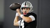 Ohio State quarterback Tristan Gebbia named his dog after a movie character