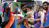 Emotional family moments: Tearful Rohit Sharma hugs wife Ritika, lifts daughter on shoulders; Jasprit Bumrah hugs wife mid-interview post-WC win