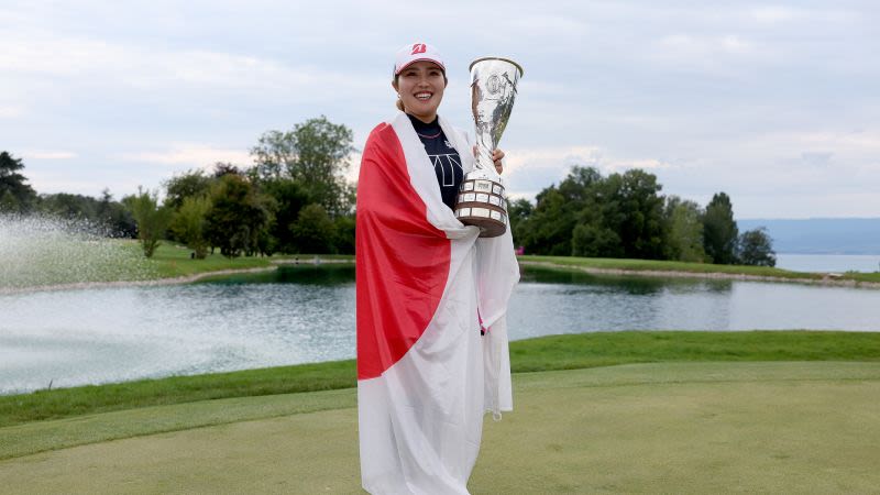 Japan’s Ayaka Furue wins first major with dramatic eagle putt on final hole of Evian Championship | CNN