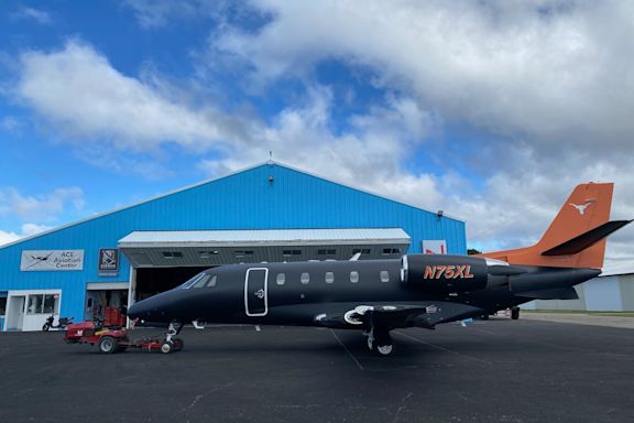 For Michigan football games, some fans fly into Ann Arbor on private planes