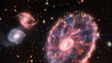 La NASA revela fascinante imagen del caos reinante en la galaxia Rueda de Carro