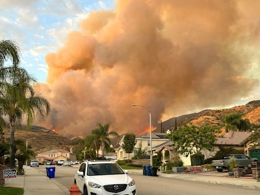 California's Line Fire grows due to high temperatures, forces evacuations: See map