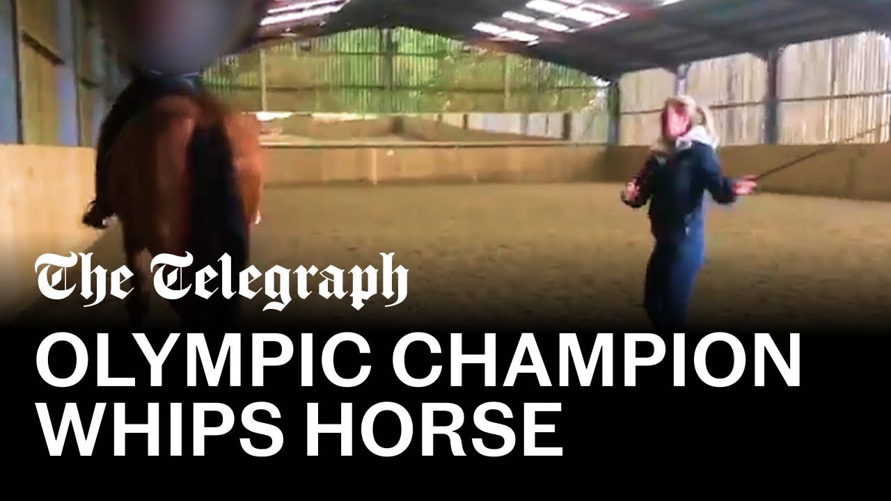 Watch: Charlotte Dujardin whips horse 24 times in shocking video