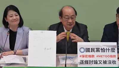 司法委會第4度遭藍營散會 民進黨團：藍白沒收一切、沒收得了民意？