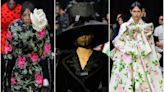 Richard Quinn concludes London Fashion Week with futuristic florals and a tribute to Queen Elizabeth II