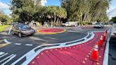 A roundabout way to the beach: Sarasota County builds small traffic circle on Siesta Key