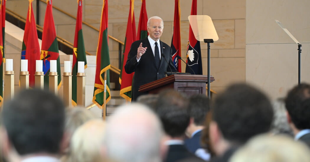 Transcript: Read Biden’s Remarks at a Holocaust Remembrance Ceremony
