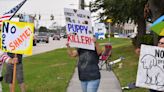 Gov. Kristi Noem draws crowds and protestors to Brevard GOP event amid dog-killing scandal