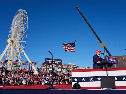 Jersey Shore swamped with 80,000 Maga supporters as Trump gets nasty, brands Biden a total moron