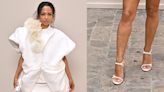 Christina Milian Gets Edgy in Strappy Sandals at Ashi Studio’s Fall Couture 2024 Show