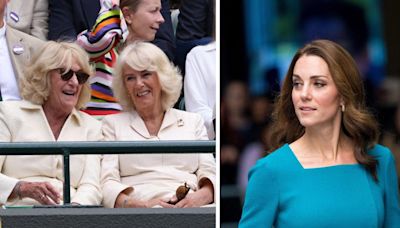 Queen Camilla Makes Appearance at Wimbledon as Tennis Fans Hope Kate Middleton Will Attend Final Matches