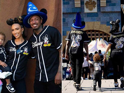 Nick Cannon and Bre Tiesi Spend Disneyland Day in 'Daddy' and 'Mommy' Jerseys with Son Legendary