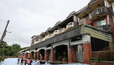 颱風凱米降雨釀竹山透天社區地層下陷 (圖)