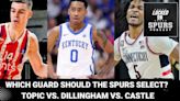 Which guard should San Antonio select? Topic vs. Dillingham vs. Castle | Locked On Spurs